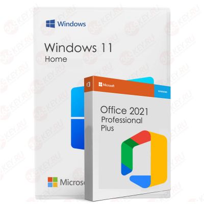 Microsoft Office 2021 Professional Plus и Windows 11 Home